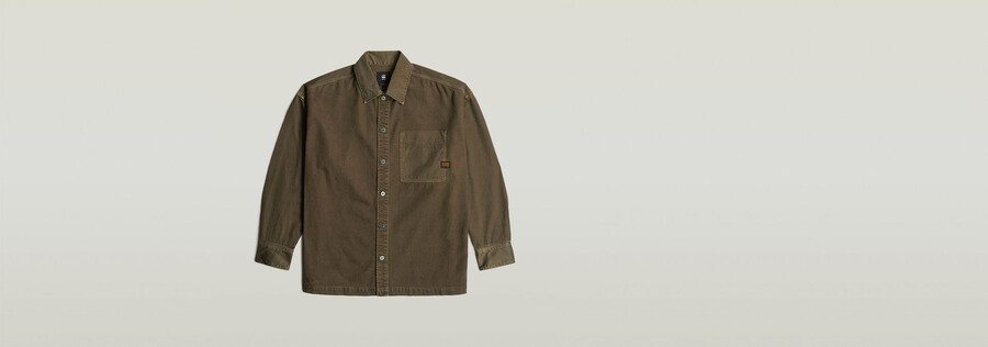 camicia oversize squadrata