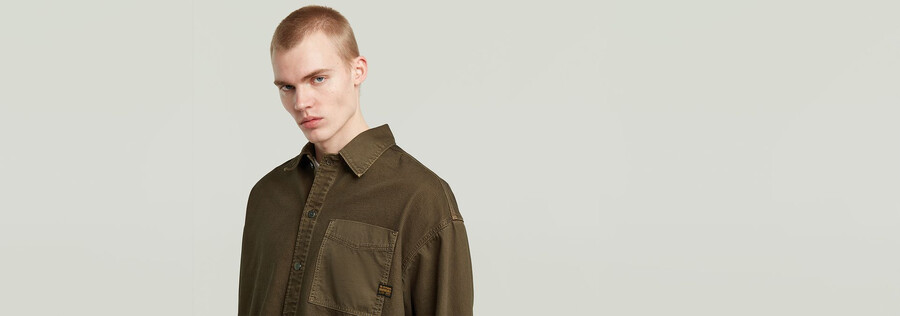 camicia oversize squadrata