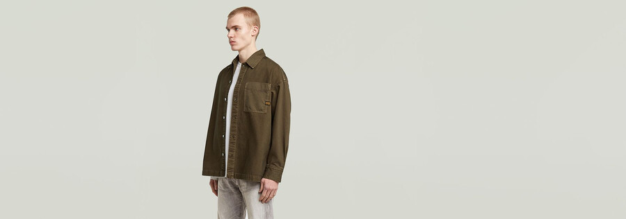 camicia oversize squadrata