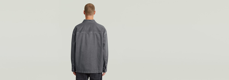 camicia oversize squadrata