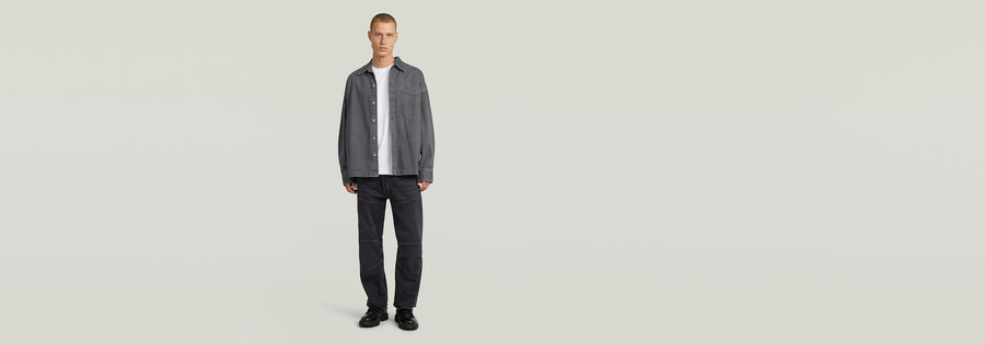 camicia oversize squadrata
