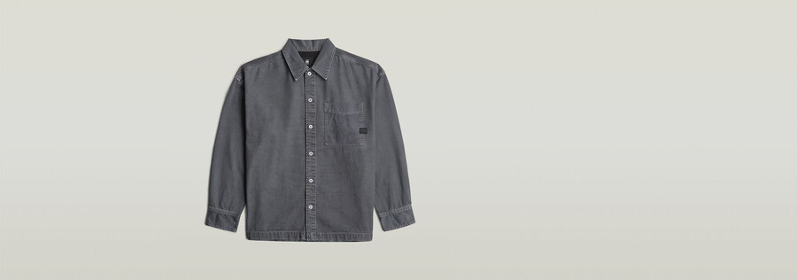 camicia oversize squadrata