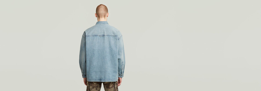 camicia oversize squadrata