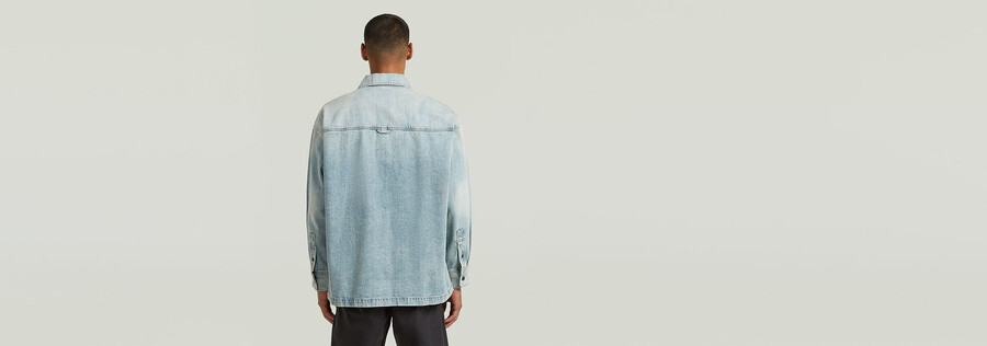 camicia oversize squadrata