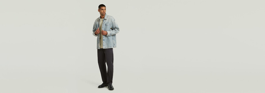 camicia oversize squadrata
