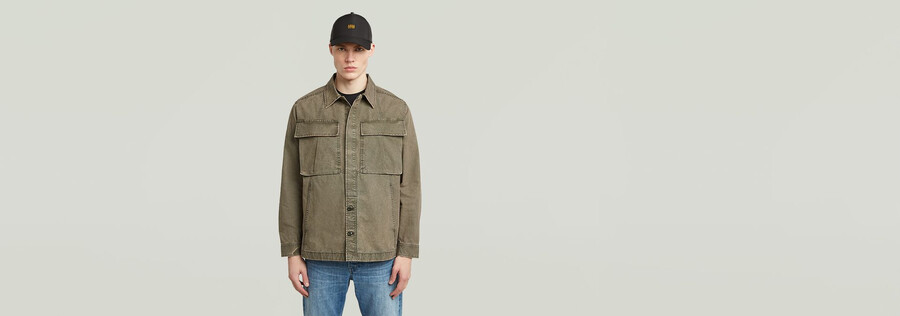 camicia oversize lavata cargo