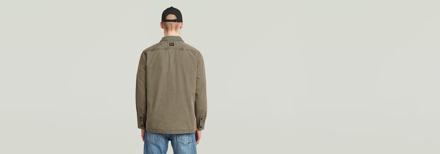 camicia oversize lavata cargo