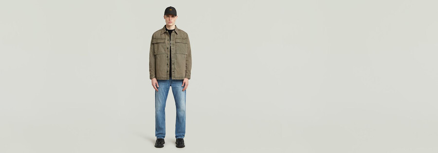 camicia oversize lavata cargo