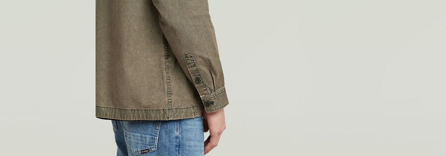 camicia oversize lavata cargo