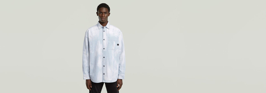 camicia oversize con 1 tasca