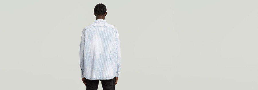 camicia oversize con 1 tasca
