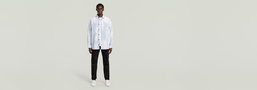 camicia oversize con 1 tasca