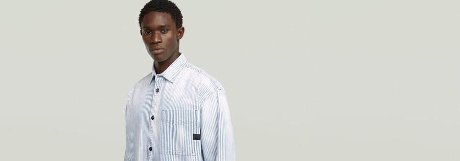 camicia oversize con 1 tasca
