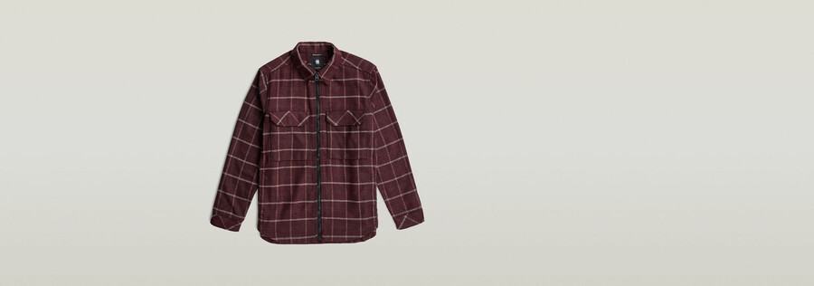 camicia oversize con cerniera
