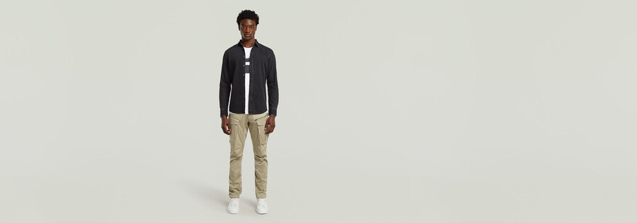 pantaloni rovic zip 3d regular tapered
