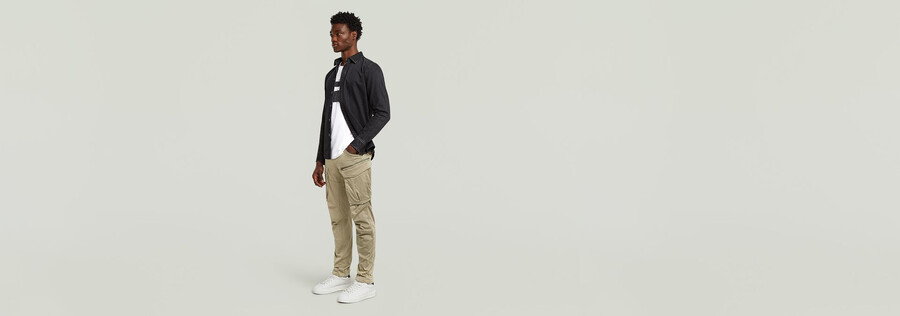 pantaloni rovic zip 3d regular tapered