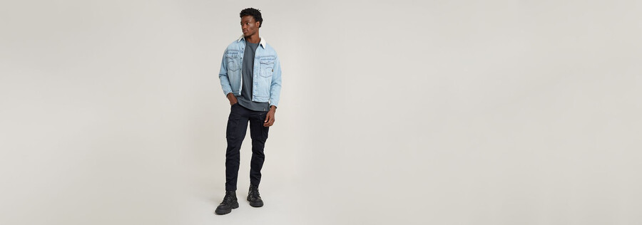 pantaloni rovic zip 3d regular tapered
