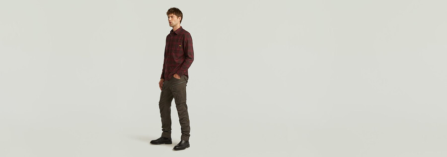 pantaloni rovic zip 3d regular tapered