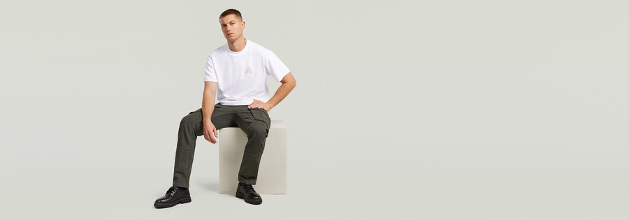 pantaloni rovic zip 3d regular tapered