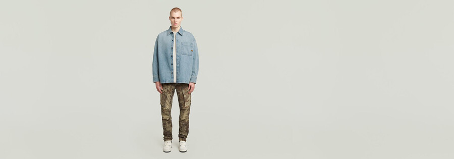 pantaloni rovic zip 3d regular tapered