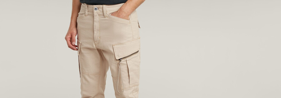 pantaloni cargo skinny 3d con tasca con zip 2.0