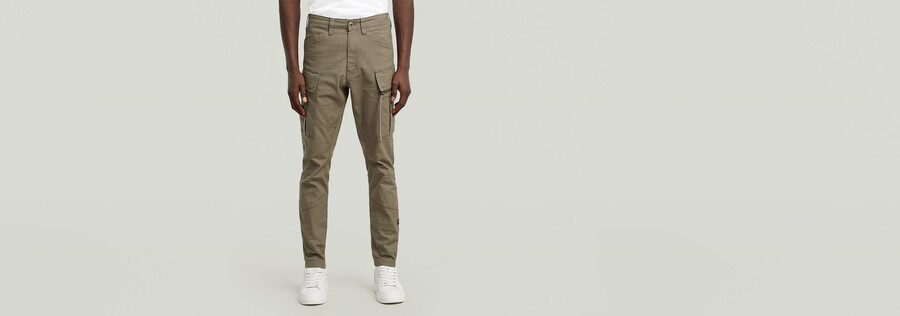 pantaloni cargo skinny 3d con tasca con zip 2.0