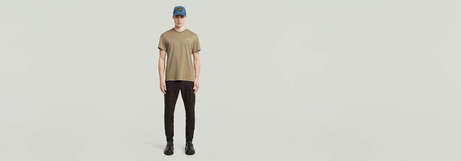 pantaloni cargo skinny 3d con tasca con zip 2.0
