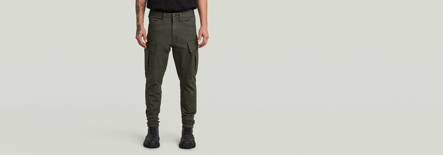 pantaloni cargo skinny 3d con tasca con zip 2.0