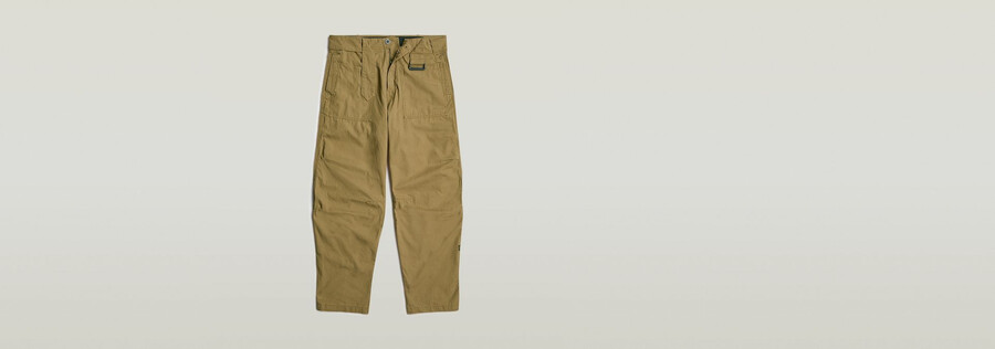 pantaloni da fatica rilassati e affusolati