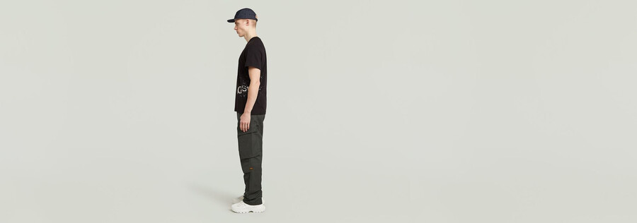 pantaloni cargo dritti regolari r-3n