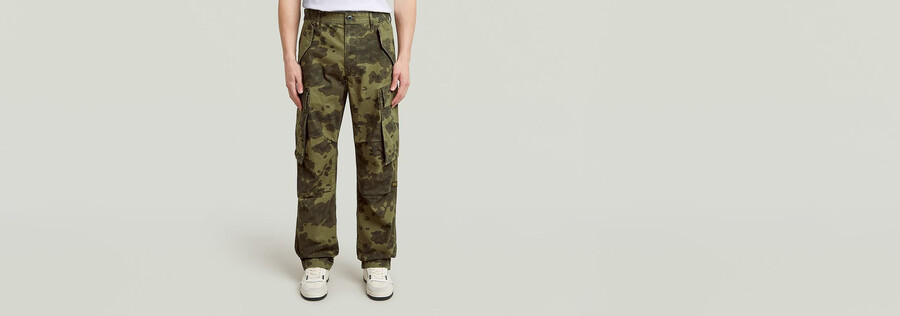 pantaloni cargo dritti regolari r-3n