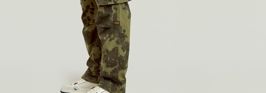 pantaloni cargo dritti regolari r-3n