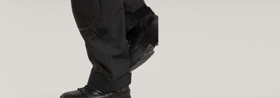 pantaloni cargo 3d con ginocchia rilassate
