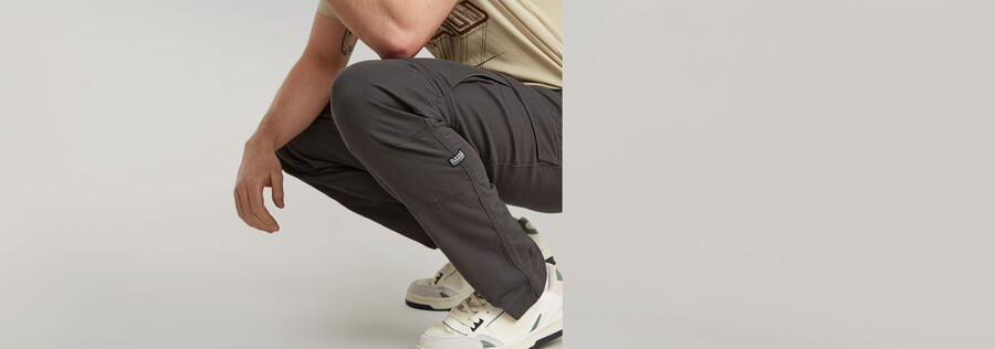 pantaloni cargo 3d regular affusolati