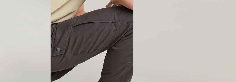 pantaloni cargo 3d regular affusolati