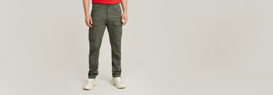pantaloni cargo 3d regular affusolati