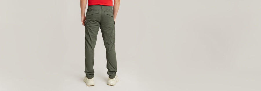 pantaloni cargo 3d regular affusolati