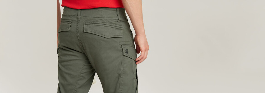 pantaloni cargo 3d regular affusolati