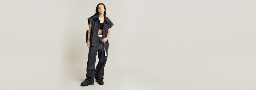 pantaloni larghi bb unisex