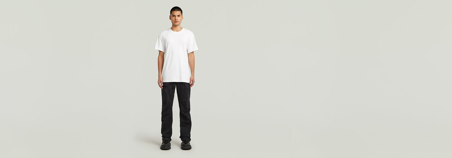 pantaloni cargo dritti regolari 3d