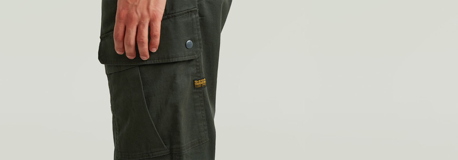 pantaloni cargo dritti regolari 3d