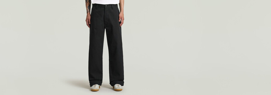 pantaloni chino larghi tipo mn 96