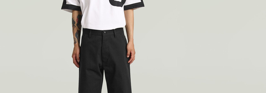 pantaloni chino larghi tipo mn 96