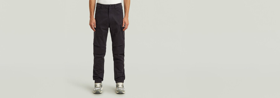 pantaloni roxic zip straight tapered