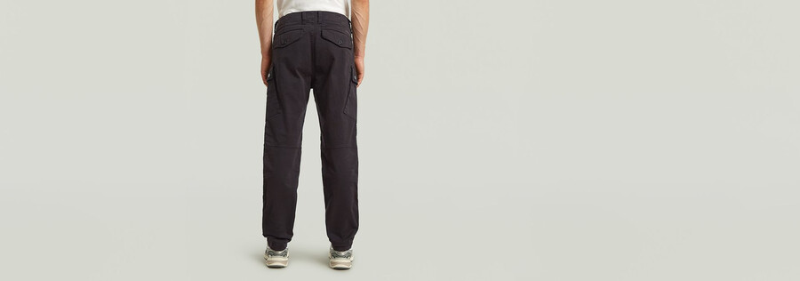 pantaloni roxic zip straight tapered