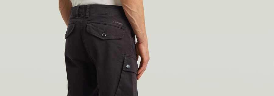 pantaloni roxic zip straight tapered