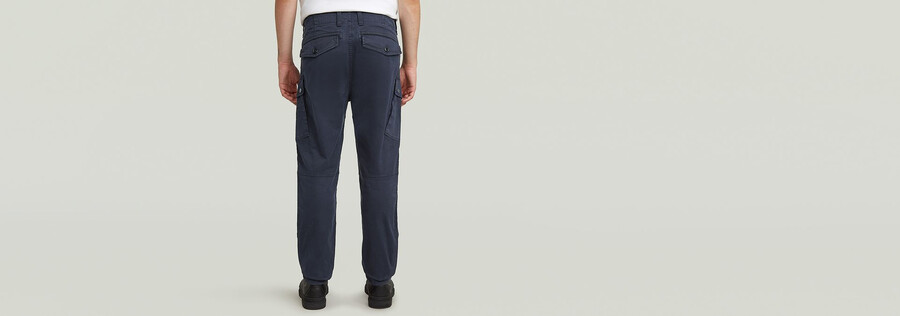 pantaloni roxic zip straight tapered