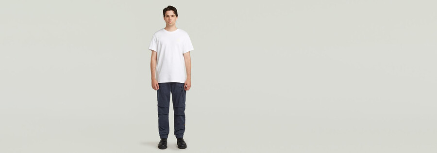 pantaloni roxic zip straight tapered