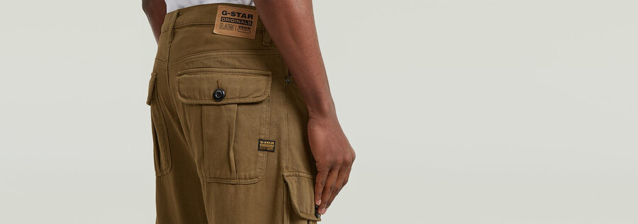 pantaloni cargo larghi bend 3d