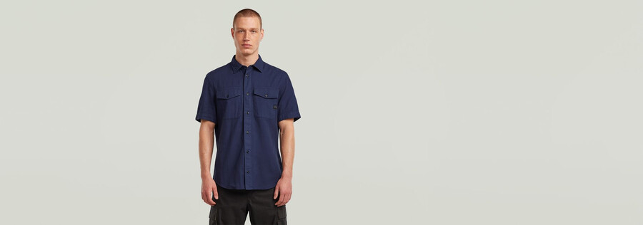camicia slim marina